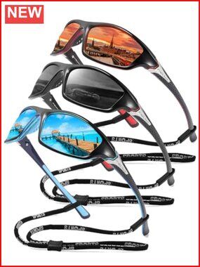 FAGUMA Sports Polarized Sunglasses For Men UV400 Protection